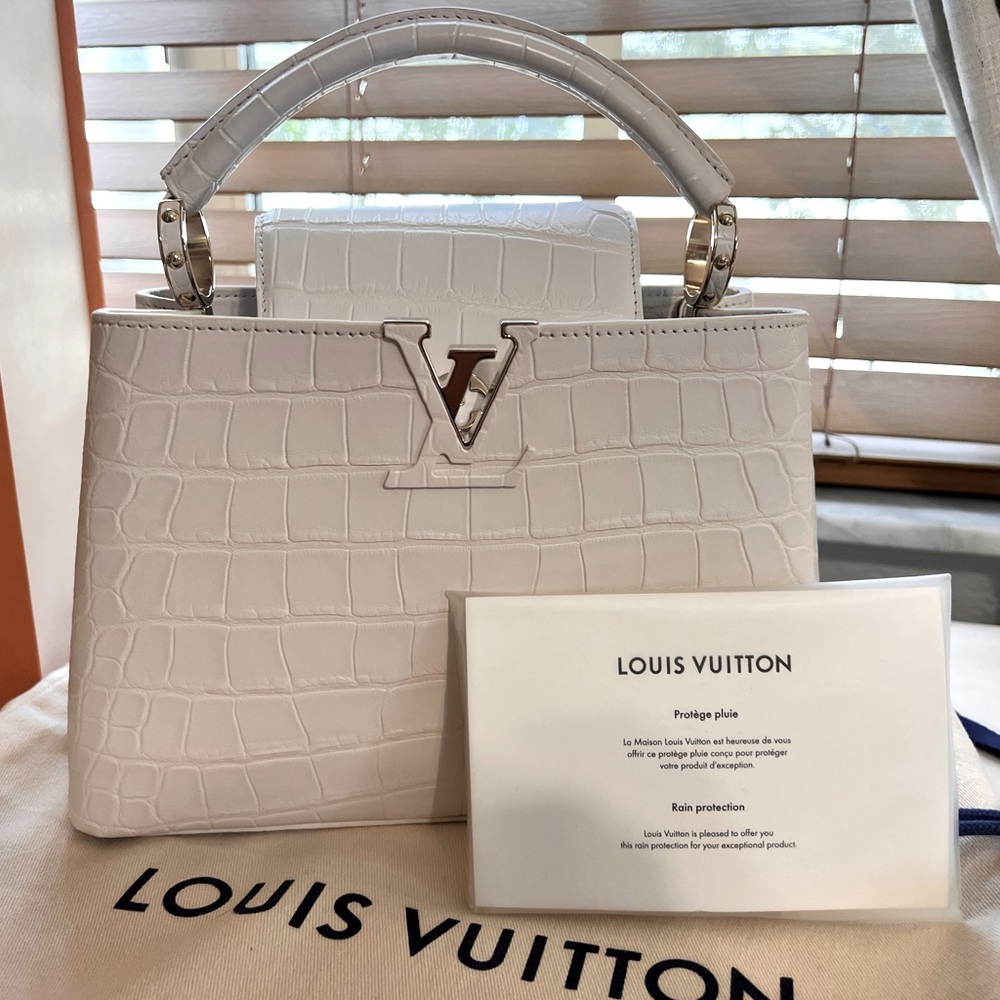 LV Capucines BB Alligator Cream Colored ONE OF A KIND 👜